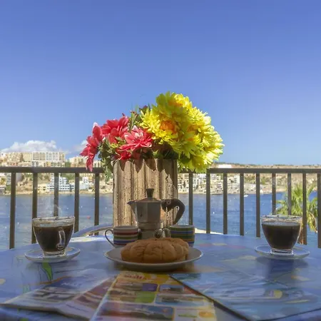 Lägenhet Getawaysmalta Harbour Lights Seafront Penthouse With Terrace St Paul's Bay