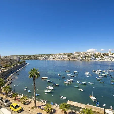Apartamento Getawaysmalta Harbour Lights Seafront Penthouse With Terrace St Paul's Bay Xemxija Bay