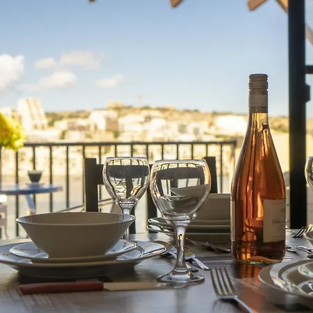 Getawaysmalta Harbour Lights Seafront Penthouse With Terrace St Paul's Bay